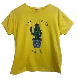Zara Cactus Graphic Tee Can’t touch this